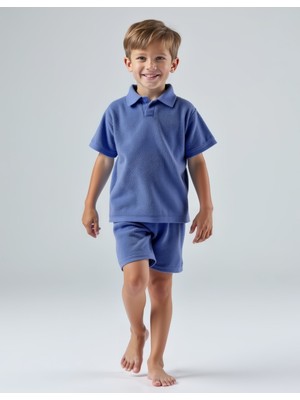 Minojoy Renato Koloni Mavi Havlu Erkek Çocuk Tshirt