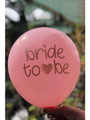 Atölye Mi Bride To Be Baskılı Balonlar Bride Parti Balonları 25LI Paket