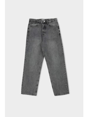 DeFacto Baggy Fit Geniş Kalıp Normal Bel Geniş Paça Jean PANTOLON B3925AX24AU