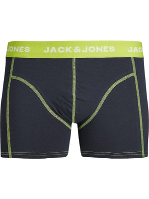 Jack Jones Erkek Renkli Kemerli 3 Lü Paket Boxer 12250218