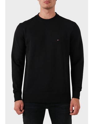 Tommy Hilfiger Pamuklu Regular Fit Bisiklet Yaka Sweat Erkek Sweat Mw0Mw37237 Bds