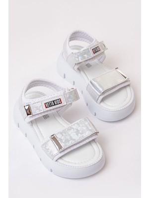 Papuccum Ortopedi Kız Çocuk Hafif Cırtlı Ortopedi Sandalet Antibakteriyel ve Terletmez Özellikte