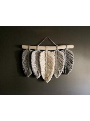 Ninastore Makrome Dekoratif Duvar Süsü Yaprak Modeli Şık Tasarım