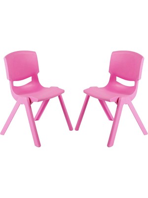 Fiore 2'li Set Büyük Şirin Çocuk Sandalyesi Pembe