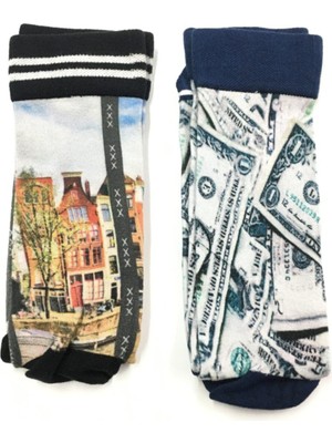 Çorap 2 Li Set Dijital Baskılı