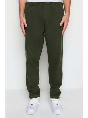 FRM Erkek Yeni Moda Boru Paça Regular Boy Dokuma Regular Fit Gabardin Pantolon