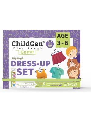 ChildGen Giysi Giydirme Sahneli Oyun Hamuru Kutusu