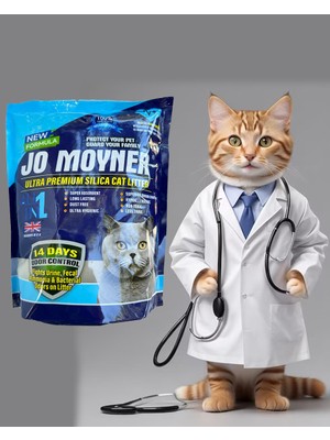 Jo Moyner Renk Değiştiren, Erken Teşhis Akıllı Kedi Kumu, Yavru Kedilere Uygun, Doğal Tozsuz Silika, 4 Litre