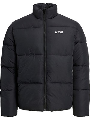 Jack & Jones Jjmax Puffer Erkek Siyah Şişme Mont Uzun Kol Slim Fit Modern Tasarım