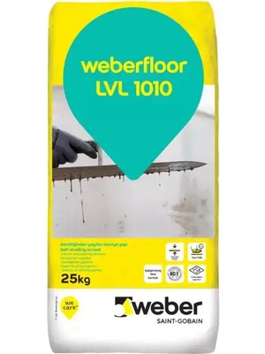 Weber Floor Lvl 1010 25 kg Çimento Esaslı Kendiliğinden Yayılabilen Tesviye Şapı