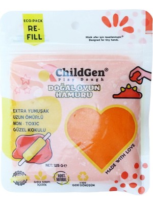 Childgen Poşet Hamur - 125 gr Turuncu 0.05.01.202