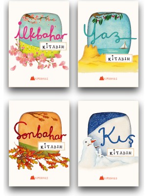 Kumdan Kale Yayınları 4'lü Mevsimler Kitap Seti – 6 Ay-3 Yaş Arası Bebek ve Çocuklar İçin Eğitici Seri