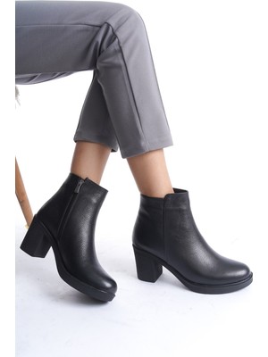 İnna Butikk Ulyana Inna Kadın  Deri Topuklu Bot