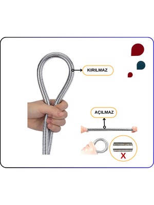 Artema A3246201YP Gr. Spiral R1/2 L=80 cm Kolon Duş Için