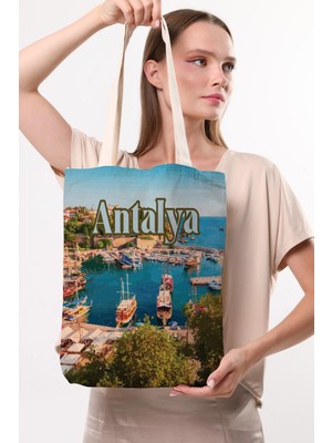Çınar Bez Çanta Kanvas Antalya Baskılı Bez Çanta