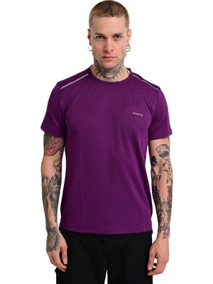 Sportive Conforto 3 Erkek Mor Koşu T-Shirt 24KE013-MOR