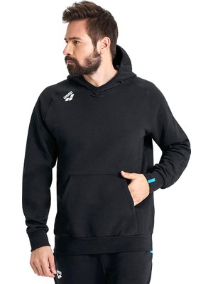 Team Hooded Sweat Panel Erkek Siyah Günlük Stil Sweatshirt 004904500