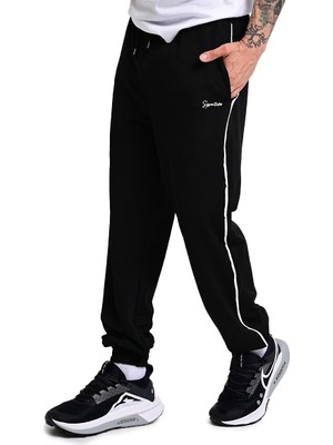 Sportive Pontevedra Erkek Siyah Günlük Stil Eşofman Altı 24KE015-SYH