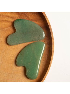 Paleo Aventurin Gua Sha Doğal Taş Masaj Aleti (1 Adet)