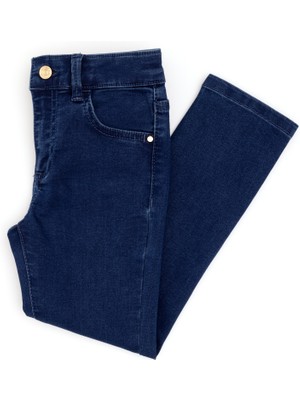 U.S. Polo Assn. Kız Çocuk Koyu Mavi Jean Pantolon 50289342-DN0023