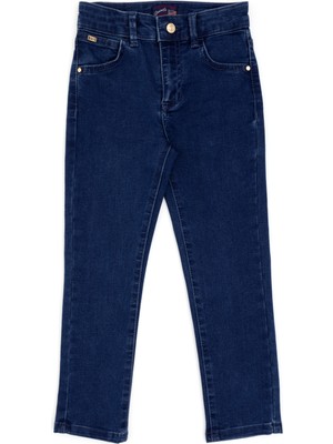 U.S. Polo Assn. Kız Çocuk Koyu Mavi Jean Pantolon 50289342-DN0023