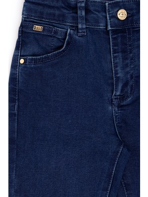 U.S. Polo Assn. Kız Çocuk Koyu Mavi Jean Pantolon 50289342-DN0023