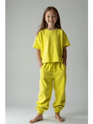 Levi Kükürt Yayı Pamuklu Kız Çocuk Eşofman Altı