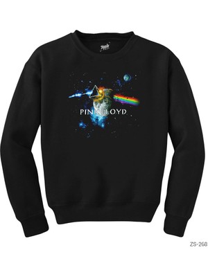 Crows Gate Pink Floyd The Moon Siyah Sweatshirt