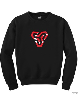 Crows Gate Space Soliders Turkish Flag Siyah Sweatshirt