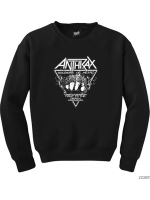 Crows Gate Anthrax Fight To The Death Siyah Sweatshirt