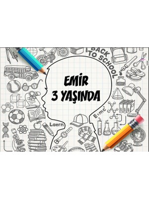 Beyin Temalı Doğum Günü Afişi 35X50 cm