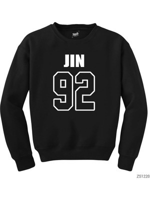 Crows Gate Bts Jin 92 Siyah Sweatshirt