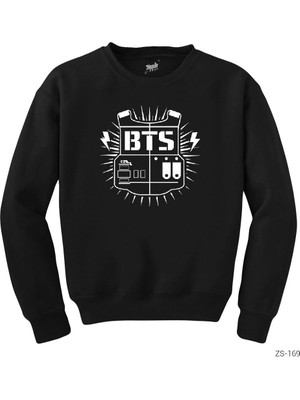 Crows Gate Bts Sheild Logo Siyah Sweatshirt