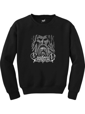 Crows Gate Ensiferum Man Siyah Sweatshirt