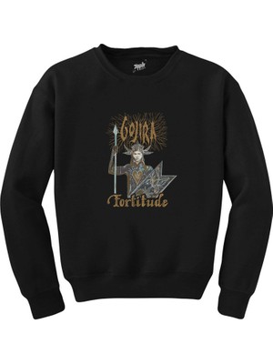 Crows Gate Gojira Fortitude Siyah Sweatshirt