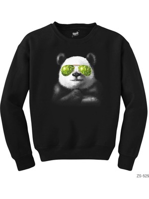 Crows Gate Cool Panda Siyah Sweatshirt