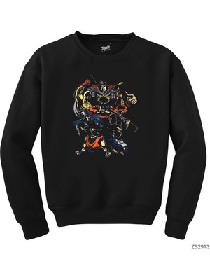 Crows Gate Anime Characters Siyah Sweatshirt