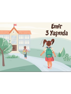 Okul Temalı Doğum Günü Afişi 35X50 cm