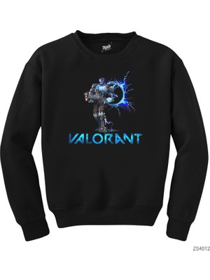 Crows Gate Valorant Kayo Siyah Sweatshirt