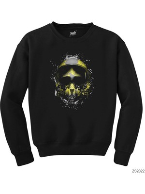 Crows Gate Solo Türk Dark Pilot Siyah Sweatshirt