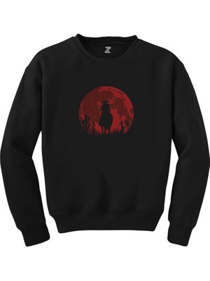 Crows Gate Red Dead Redemption 2 Red Moon Siyah Sweatshirt