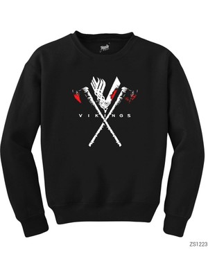 Crows Gate Vikings Tools Siyah Sweatshirt