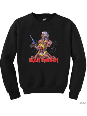 Crows Gate Iron Maiden In The War Siyah Sweatshirt