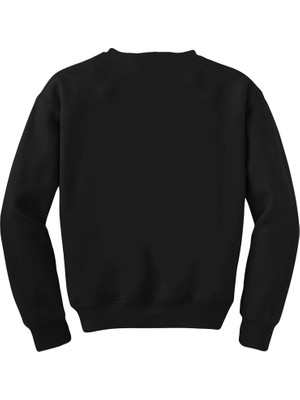 Crows Gate Karahindiba Çiçeği Siyah Sweatshirt