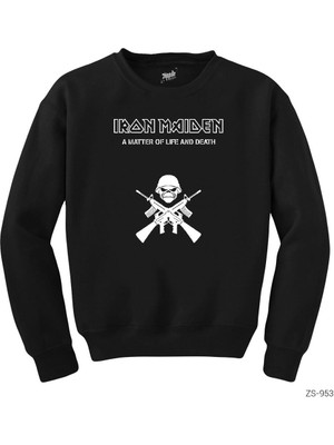 Crows Gate Iron Maiden Matter Of Life Siyah Sweatshirt