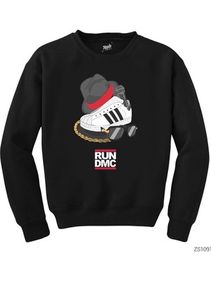 Run Dmc Shoes Siyah Sweatshirt