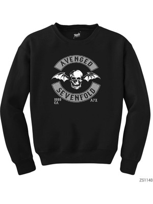 Crows Gate Avenged Sevenfold Back Patch Siyah Sweatshirt