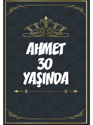 Klasik Temalı 30 Yaş Doğum Günü Afişi - 35X50 cm