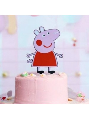 Nana Art Peppa Pig Temalı Yıkanabilir Pasta Süsü - Doğum Günleri Için Sevimli Parti Dekoru