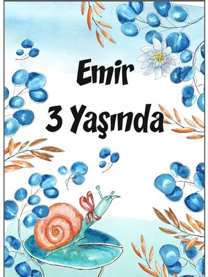 Mavi Saylangoz Temalı Doğum Günü Afişi 50X70 cm